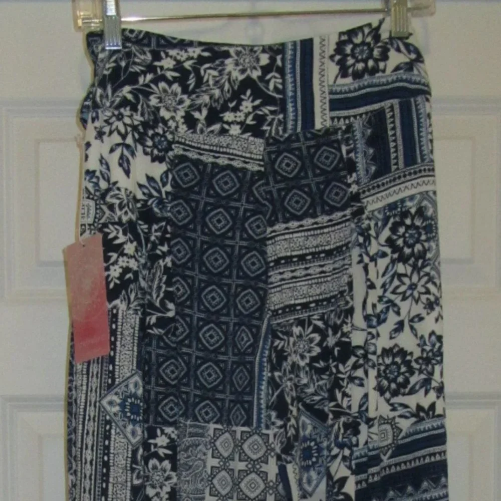 Women's BEAUTIFUL BOHO CHIC Wide Leg Pants by Onetheland Size Small NWT_3